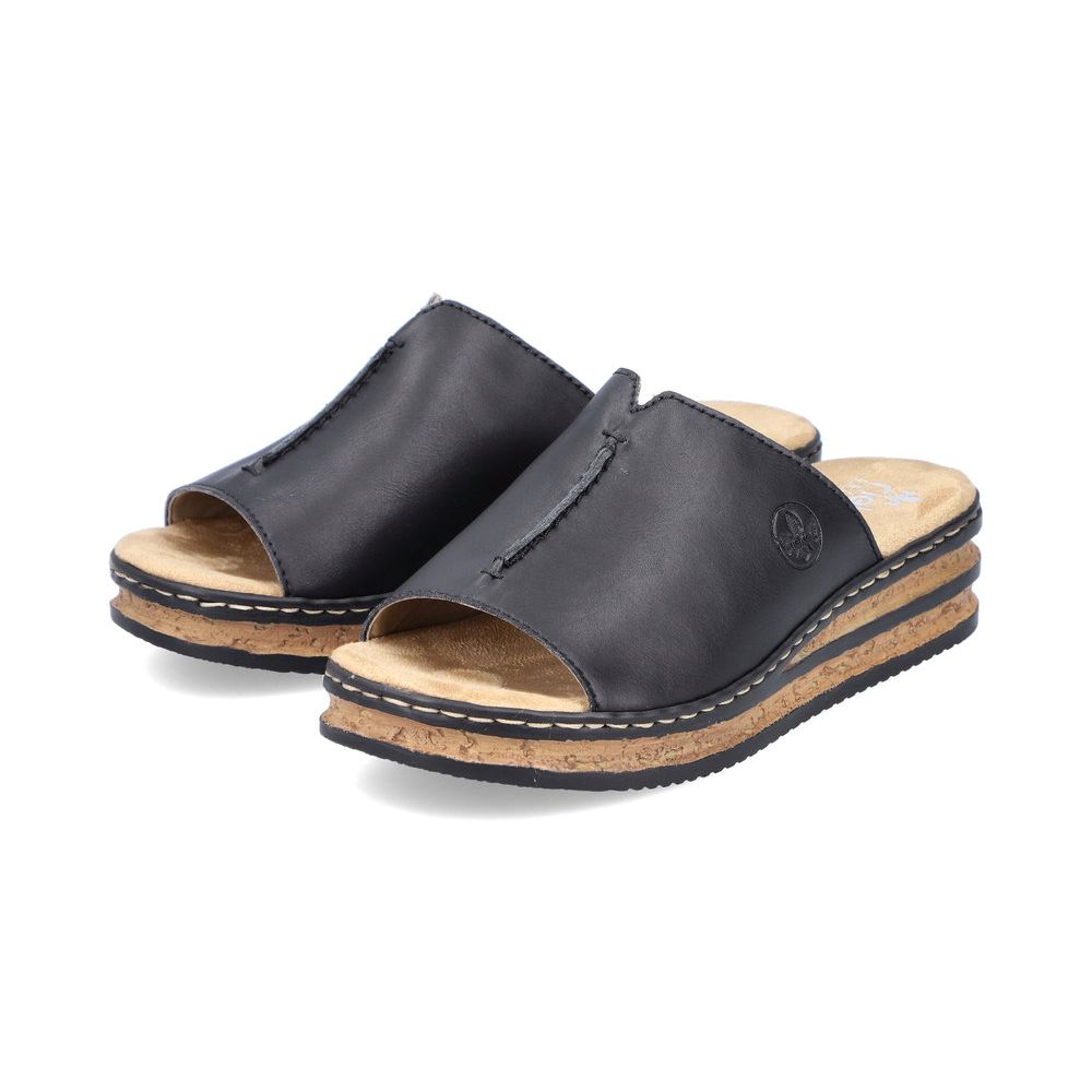 detail Dámské pantofle Rieker 629M9-00 černá