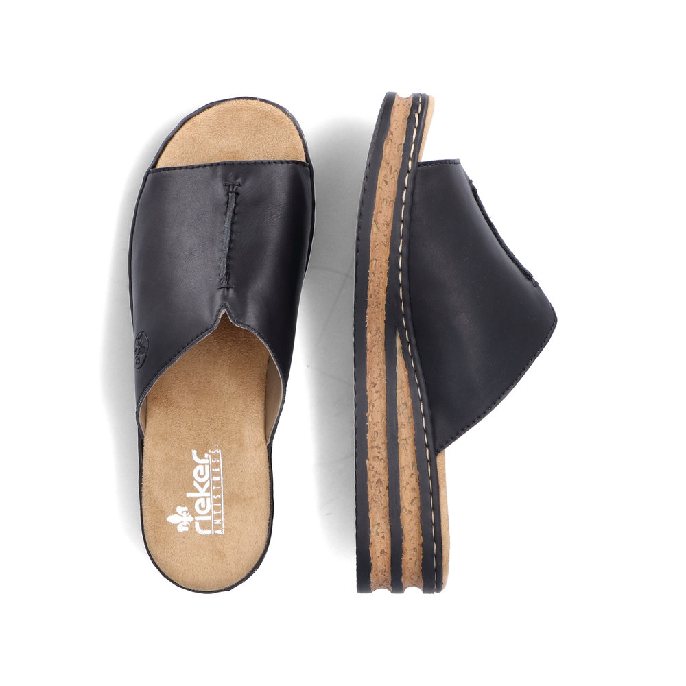 detail Dámské pantofle Rieker 629M9-00 černá