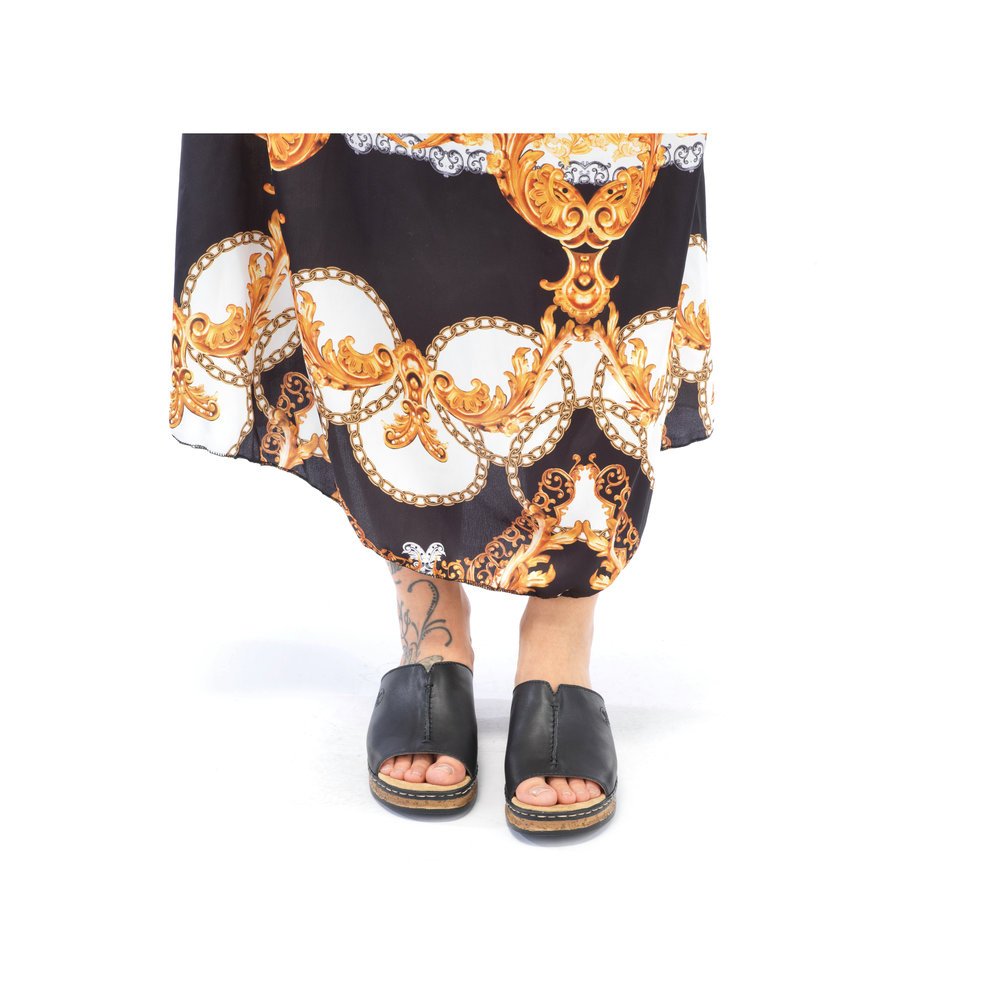 detail Dámské pantofle Rieker 629M9-00 černá