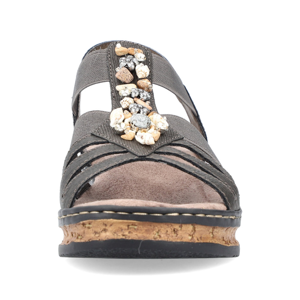 detail Dámské sandály Rieker 62949-45 šedá
