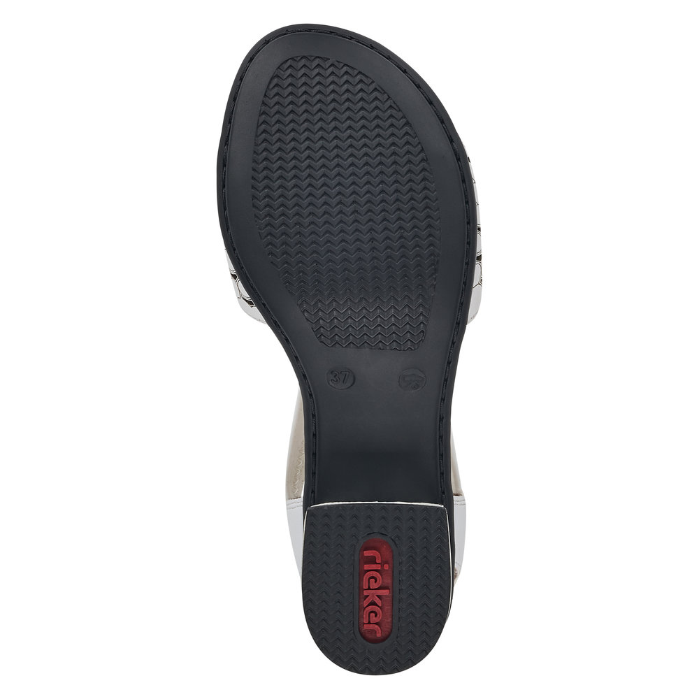 detail Dámské sandály Rieker 64677-80 bílá