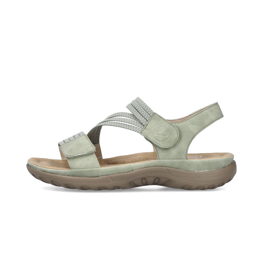 detail Dámské sandály Rieker 64870-52 zelená