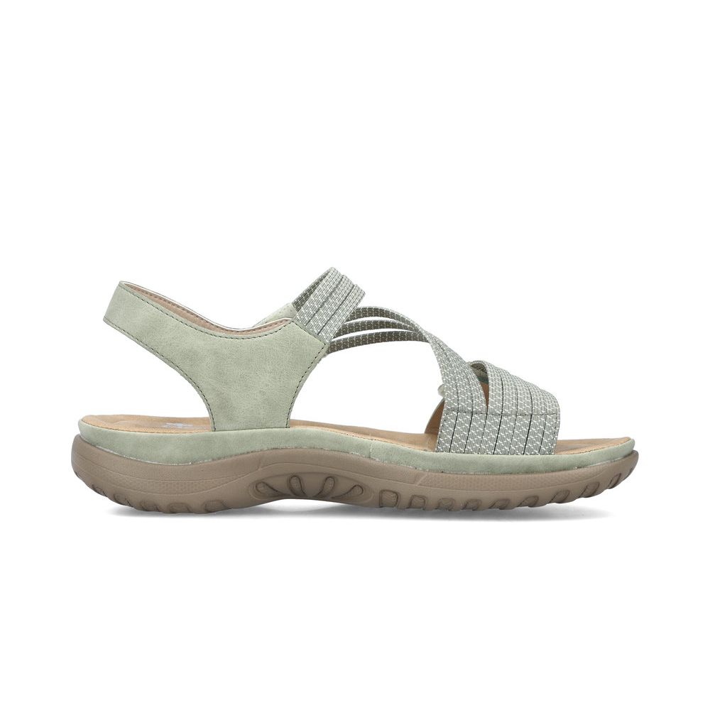 detail Dámské sandály Rieker 64870-52 zelená