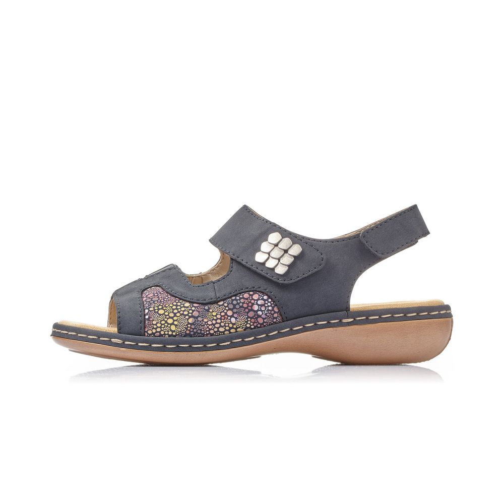 detail Dámské sandály Rieker 65989-14 modrá