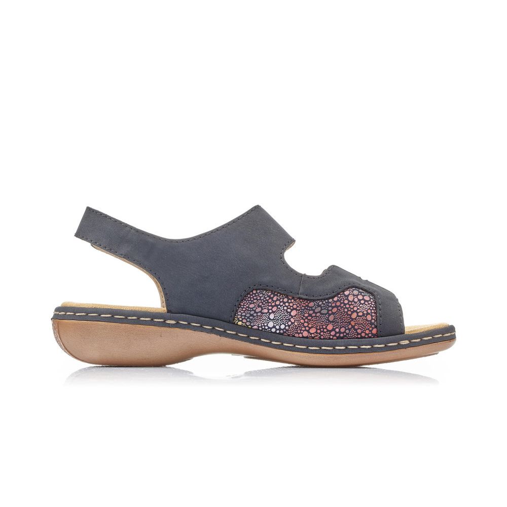 detail Dámské sandály Rieker 65989-14 modrá
