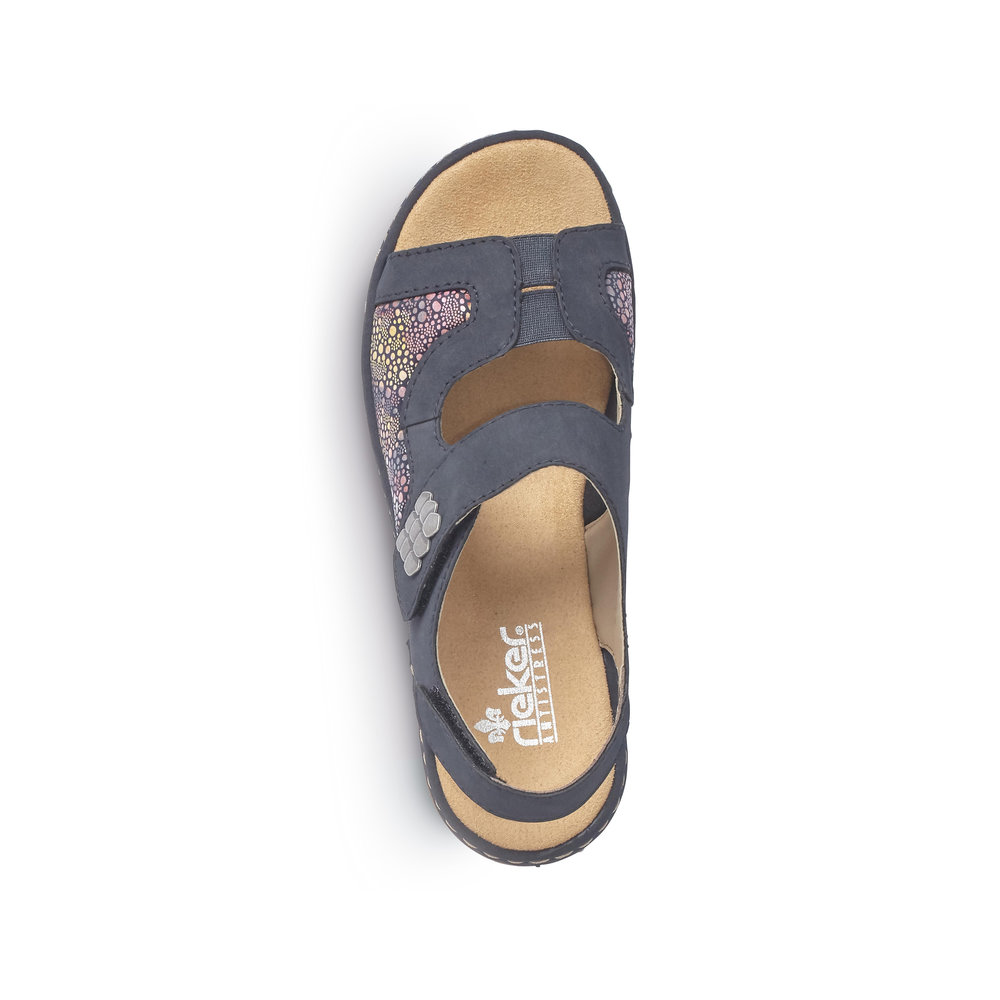 detail Dámské sandály Rieker 65989-14 modrá