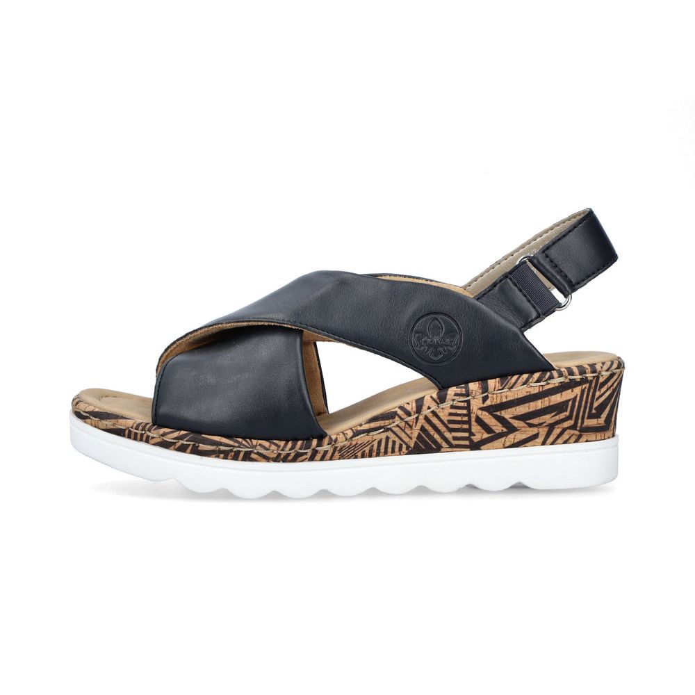 detail Dámské sandály Rieker 67189-14 modrá