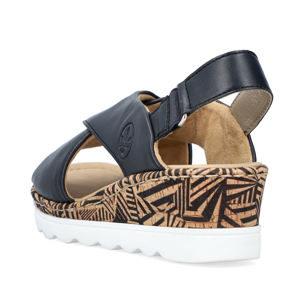 detail Dámské sandály Rieker 67189-14 modrá