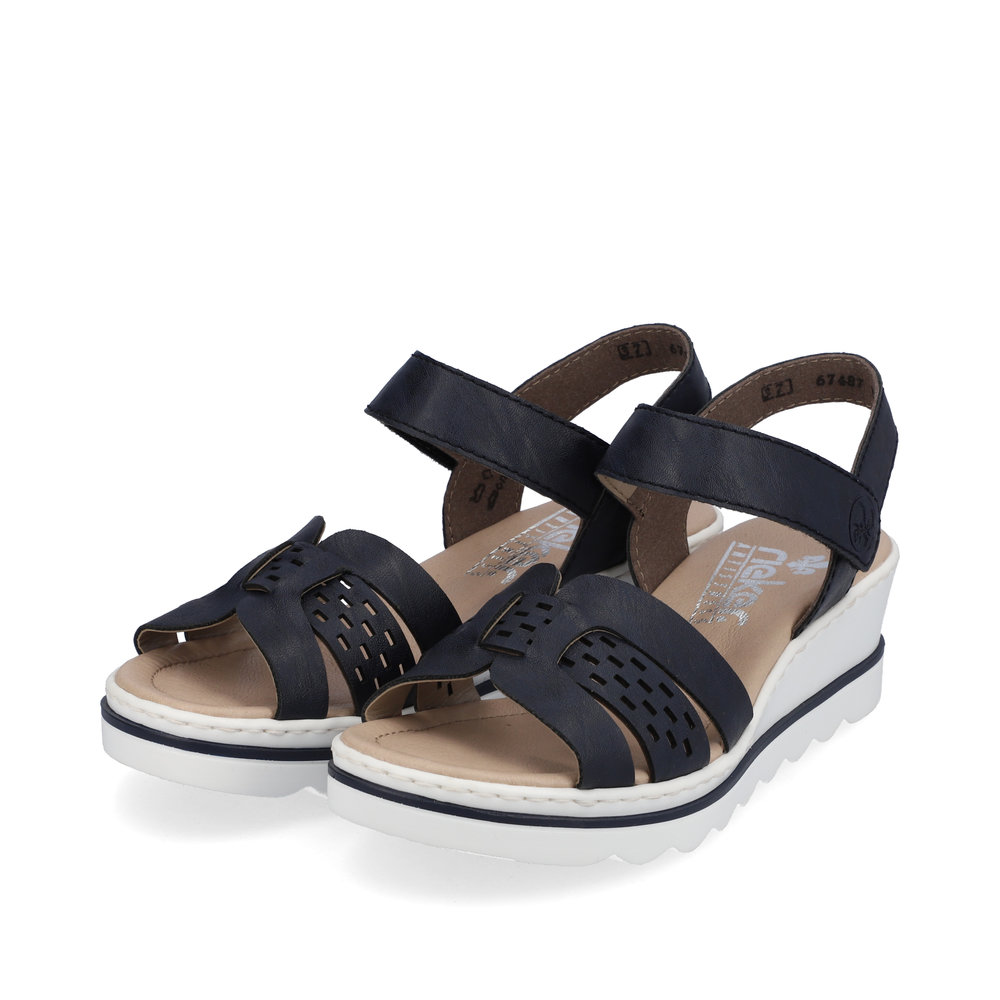 detail Dámské sandály Rieker 67487-14 modrá