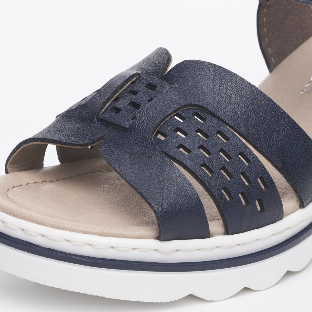 detail Dámské sandály Rieker 67487-14 modrá