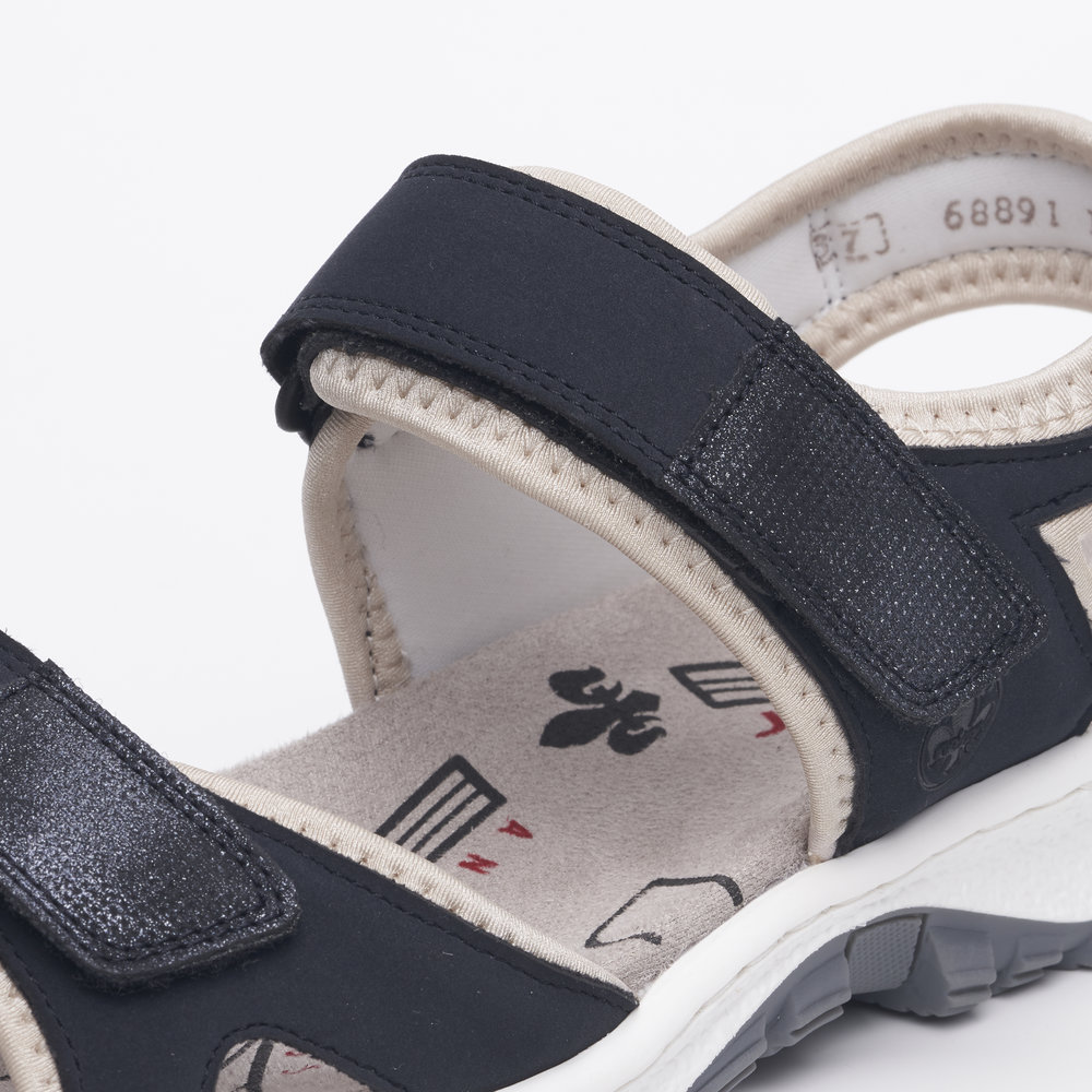 detail Dámské sandály Rieker 68891-14 modrá