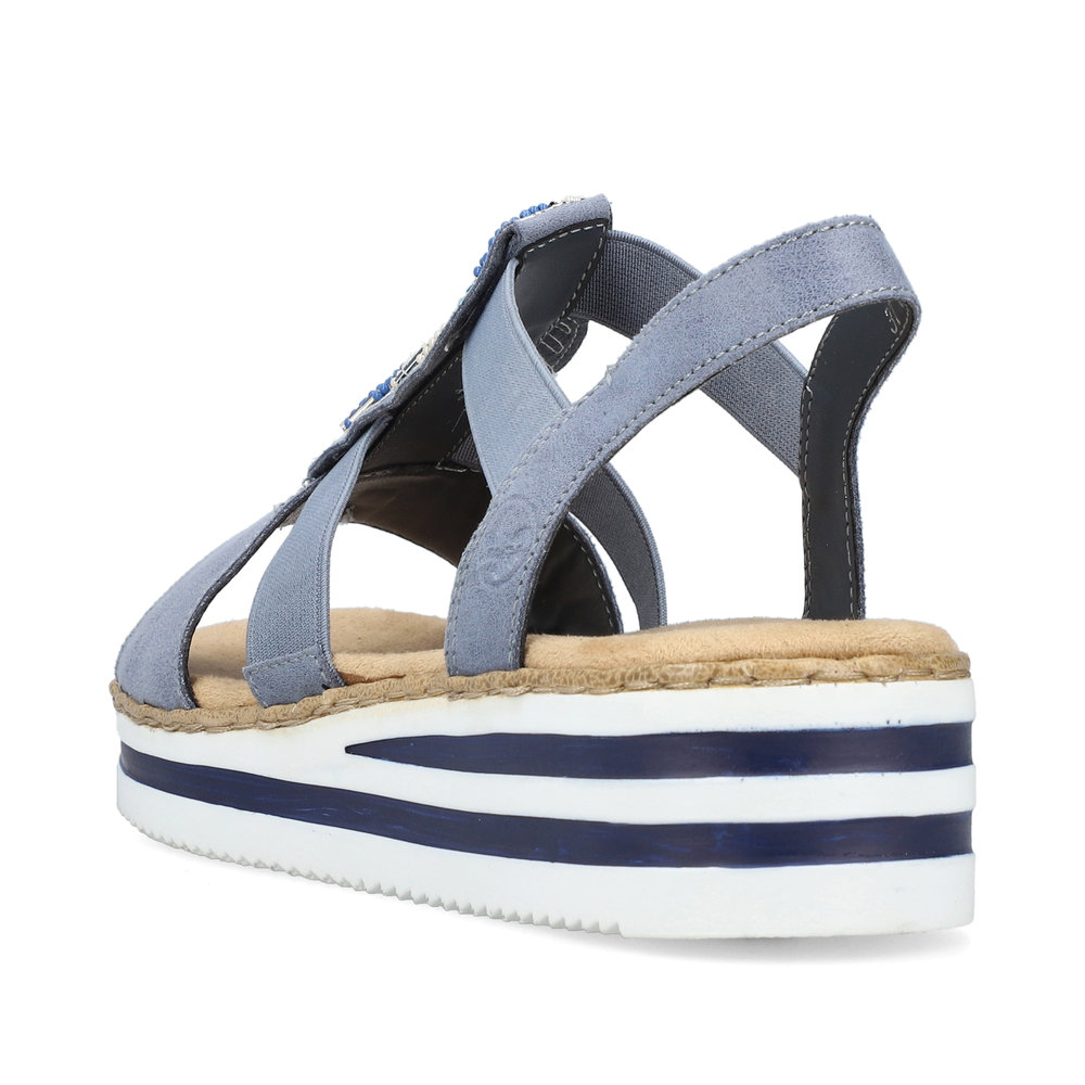 detail Dámské sandály Rieker V0207-12 modrá