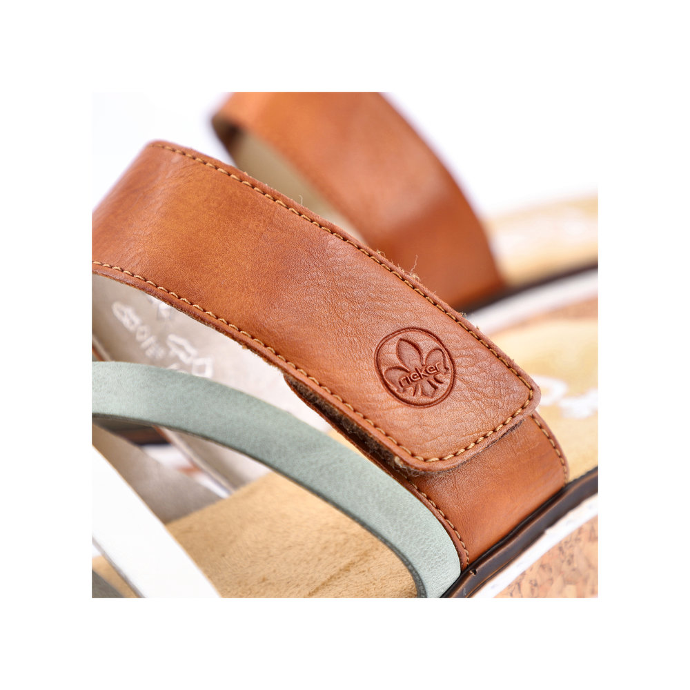 detail Dámské pantofle Rieker V3652-91 zelená