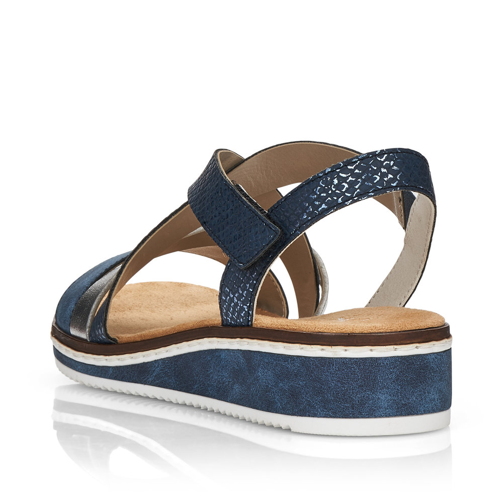 detail Dámské sandály Rieker V3663-14 modrá