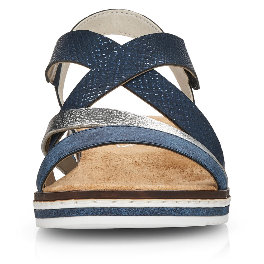 detail Dámské sandály Rieker V3663-14 modrá