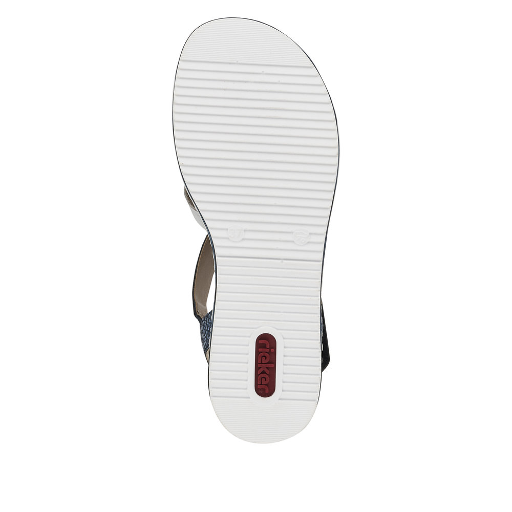 detail Dámské sandály Rieker V3663-14 modrá