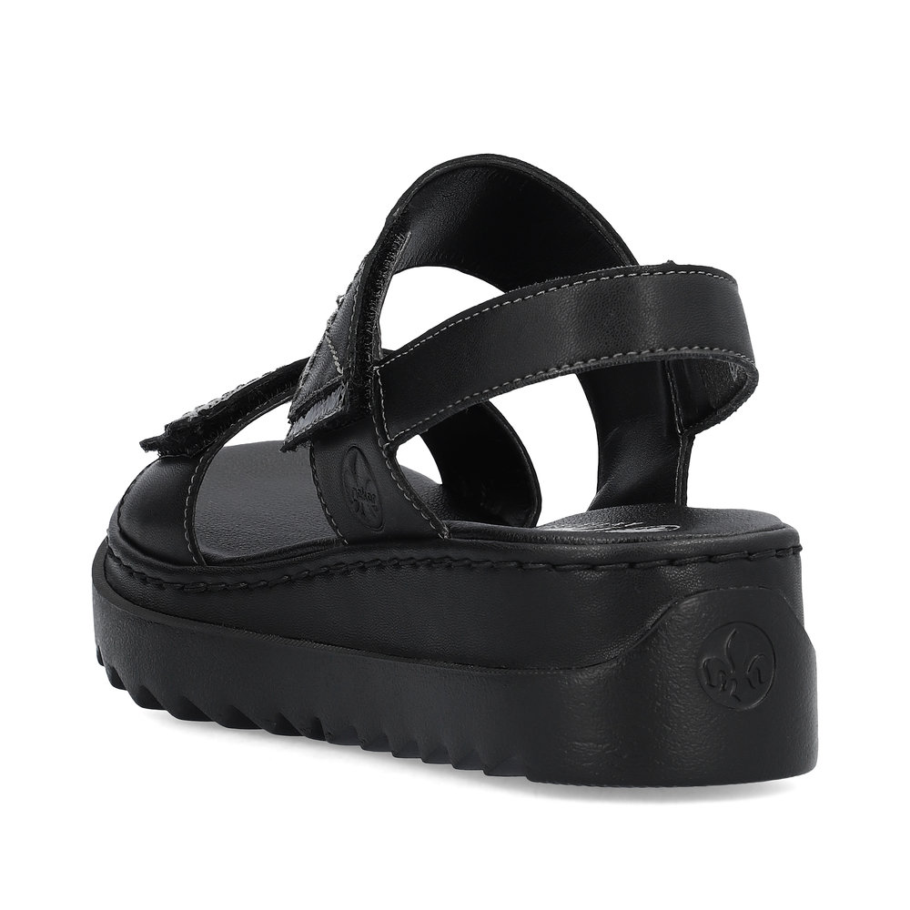 detail Dámské sandály Rieker V4475-00 černá