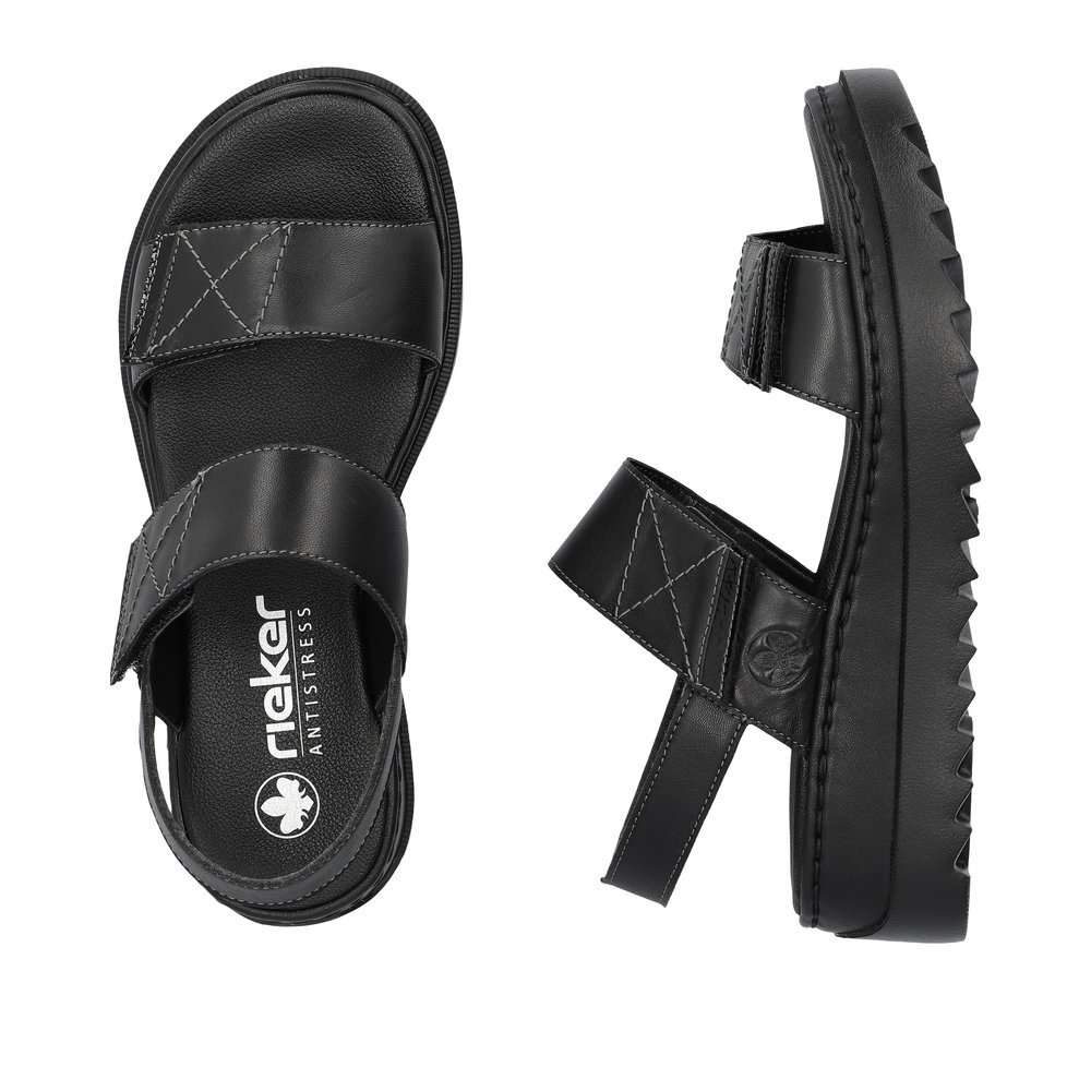 detail Dámské sandály Rieker V4475-00 černá