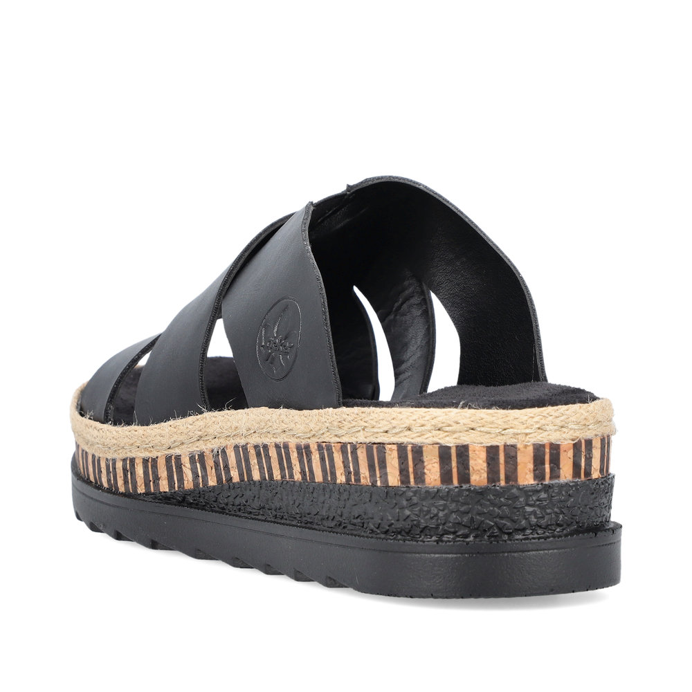 detail Dámské pantofle Rieker V7989-00 černá