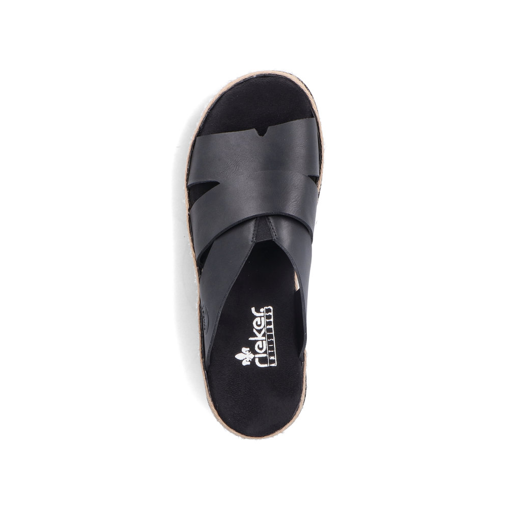 detail Dámské pantofle Rieker V7989-00 černá