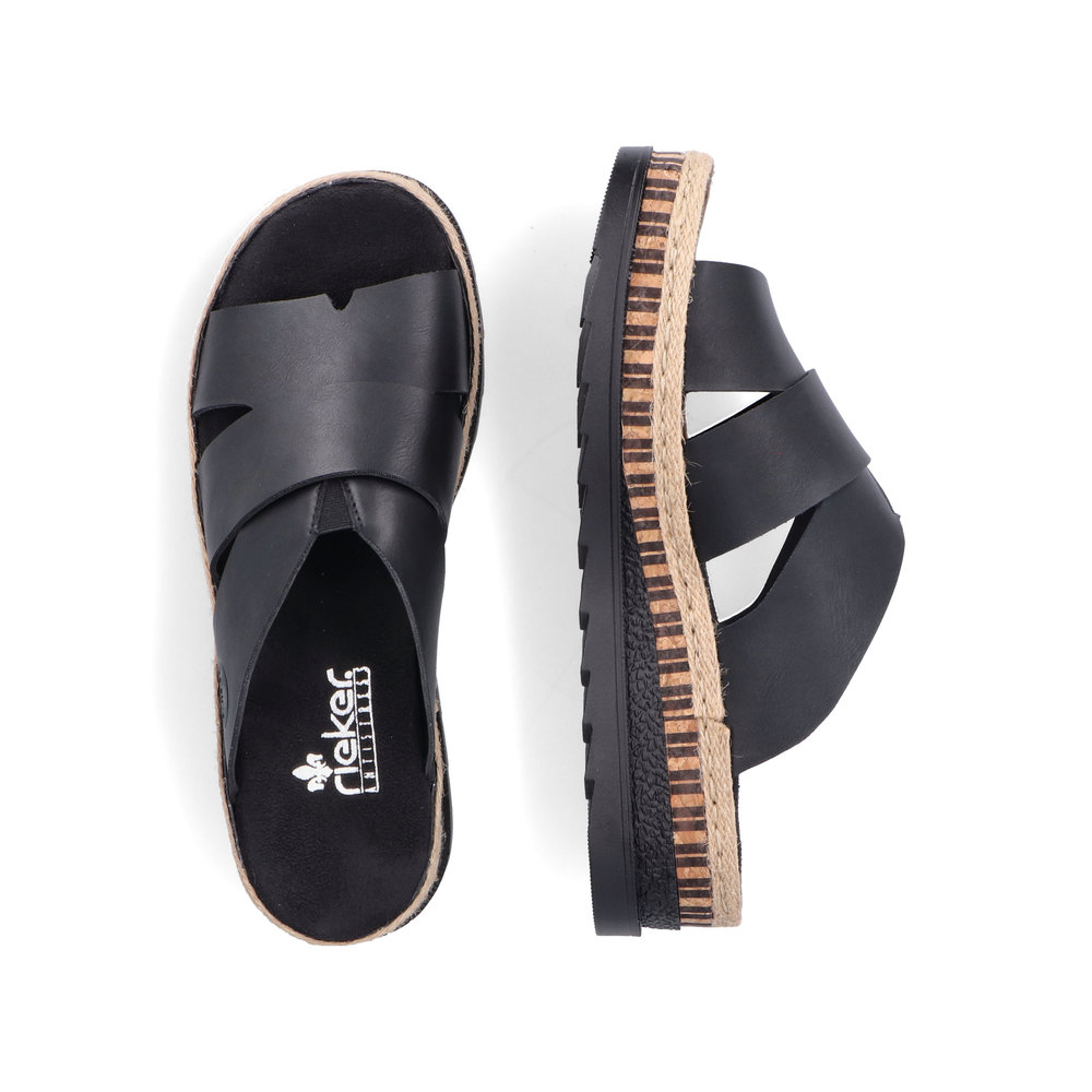 detail Dámské pantofle Rieker V7989-00 černá