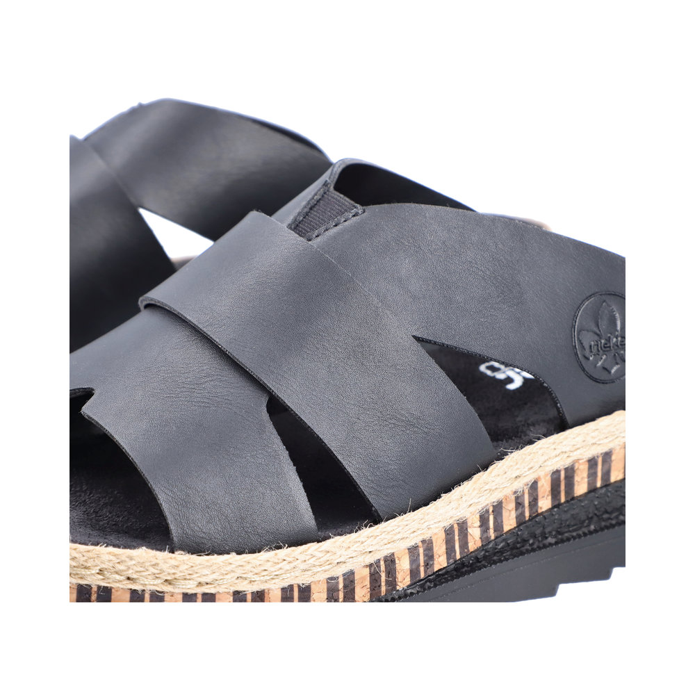 detail Dámské pantofle Rieker V7989-00 černá