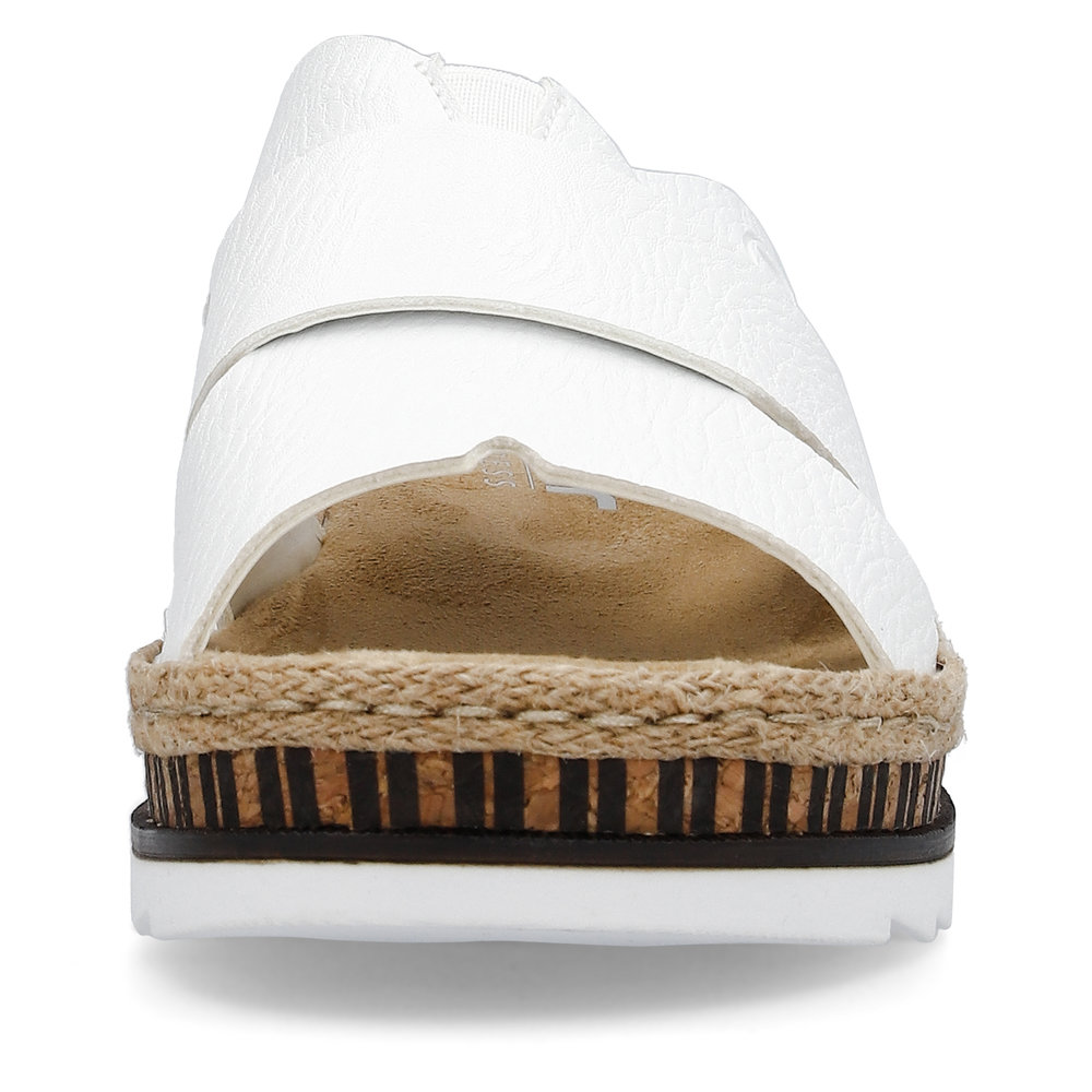 detail Dámské pantofle Rieker V7989-80 bílá