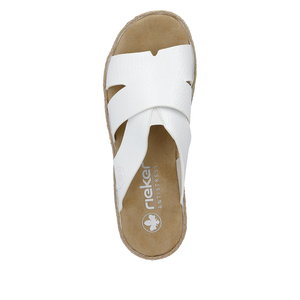 detail Dámské pantofle Rieker V7989-80 bílá