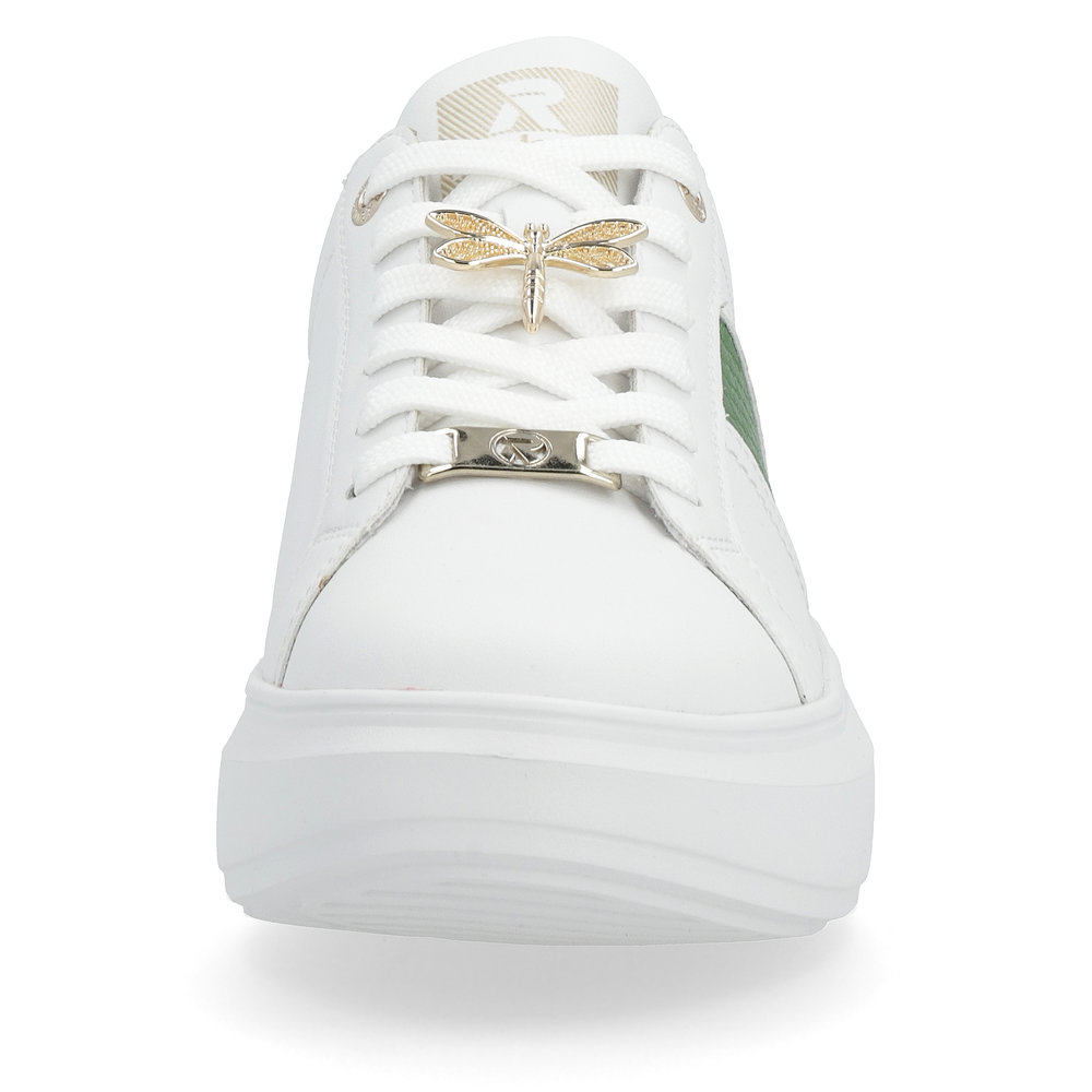 detail Dámské kožené tenisky Rieker Revolution W1202-81 bílá