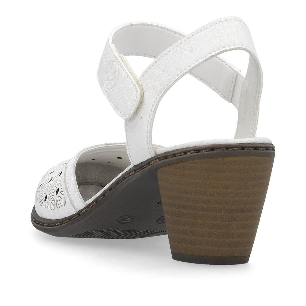 detail Dámské sandály Rieker 40991-80 bílá