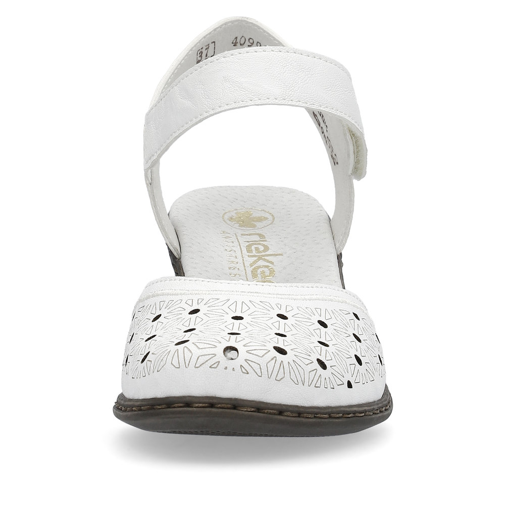 detail Dámské sandály Rieker 40991-80 bílá