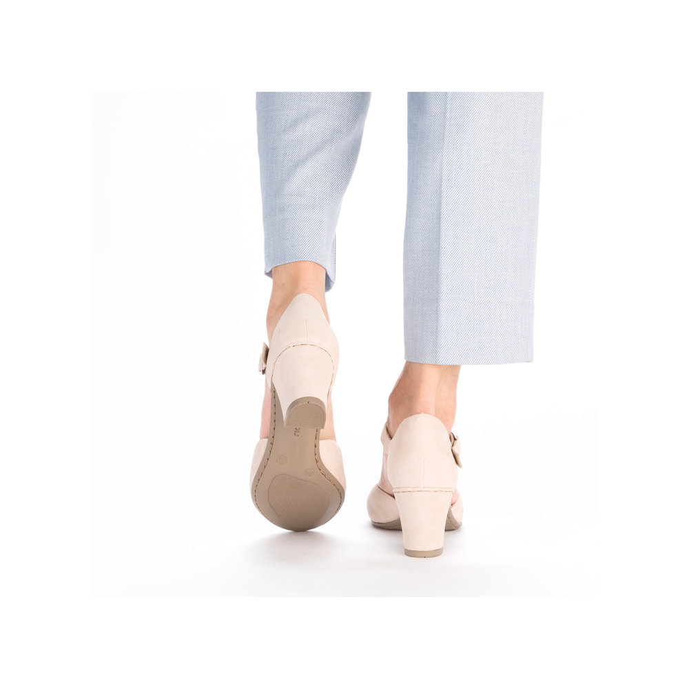 detail Dámské lodičky Rieker 41087-31 růžová