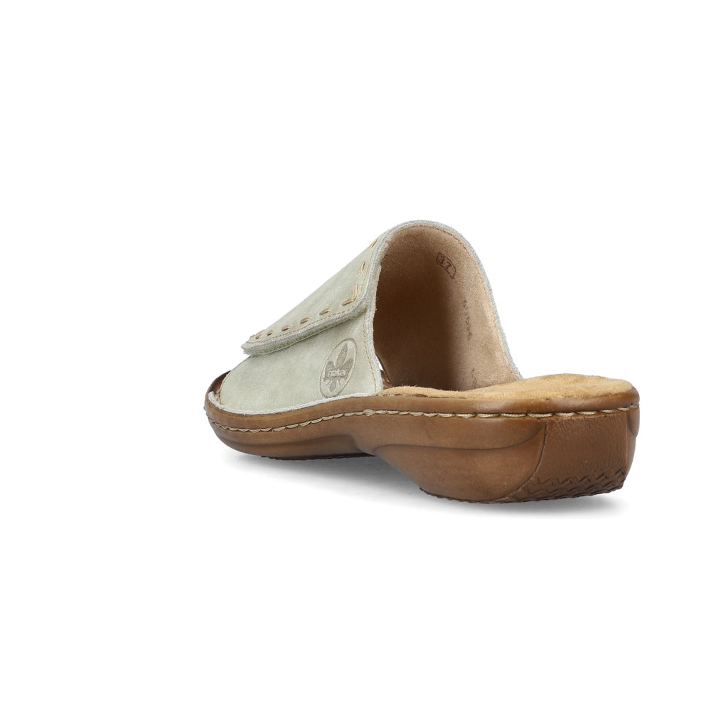 detail Dámské pantofle Rieker 60896-62 béžová