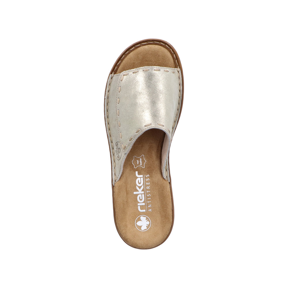 detail Dámské pantofle Rieker 60896-62 béžová