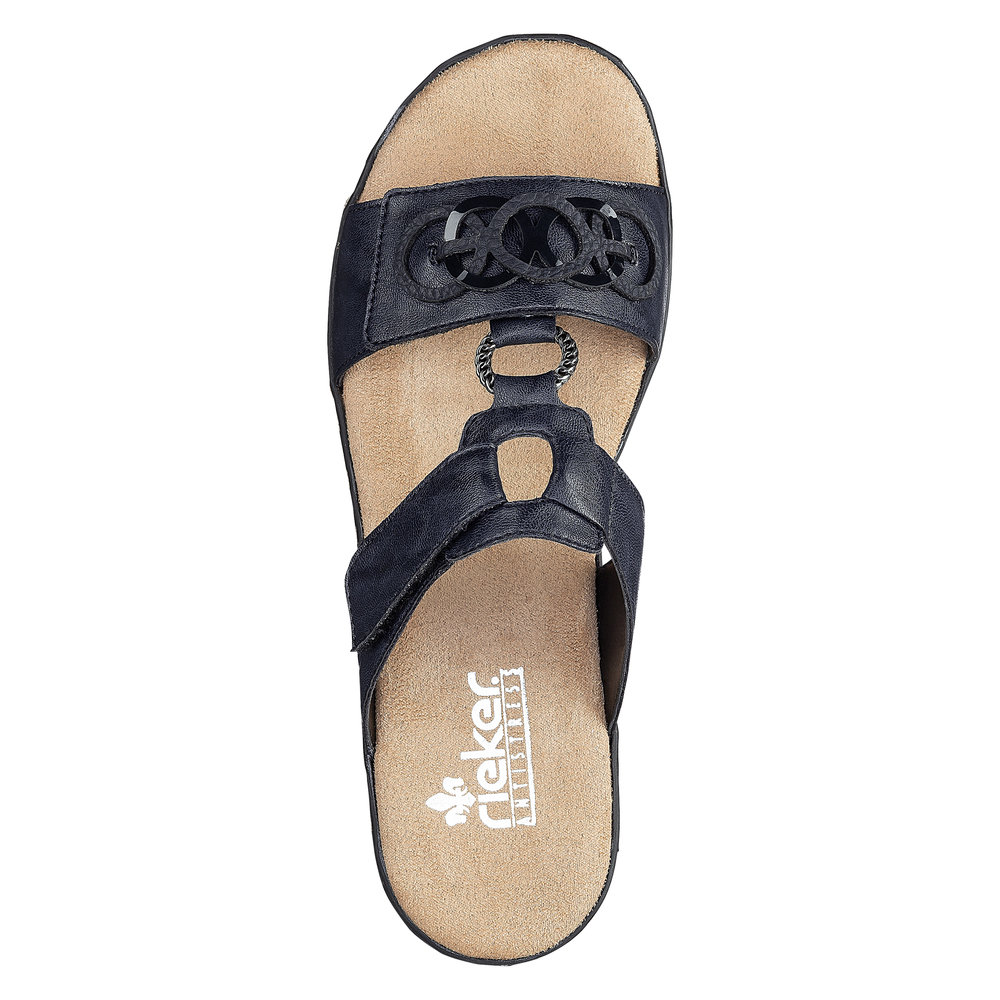 detail Dámské pantofle Rieker 62936-14 modrá