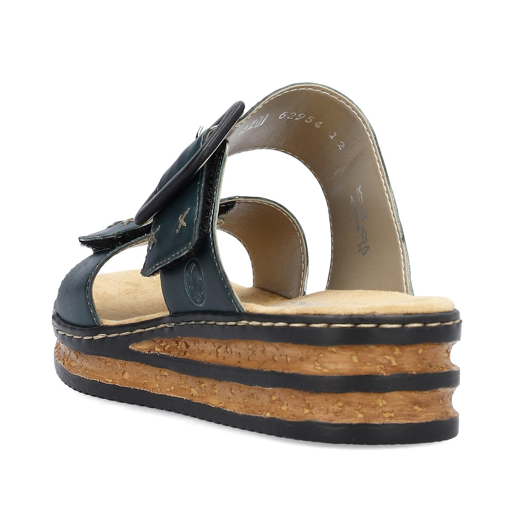 detail Dámské nazouváky Rieker 62954-12 zelená