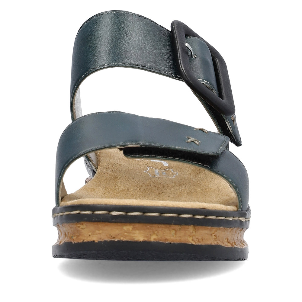 detail Dámské nazouváky Rieker 62954-12 zelená