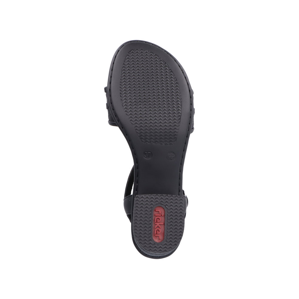 detail Dámské sandály Rieker 64653-00 černá