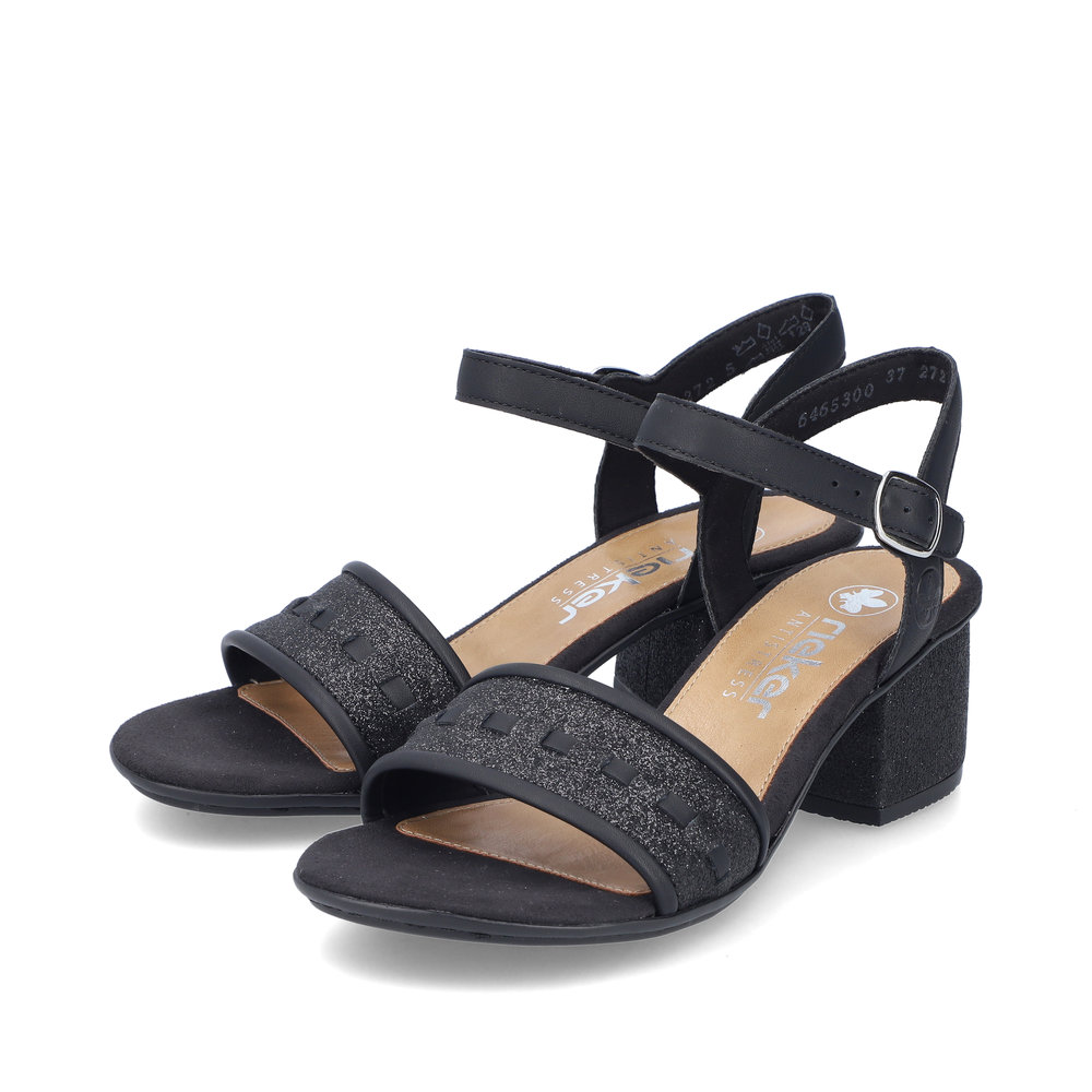 detail Dámské sandály Rieker 64653-00 černá