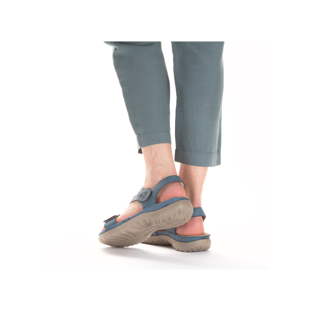 detail Dámské sandály Rieker 64870-14 modrá