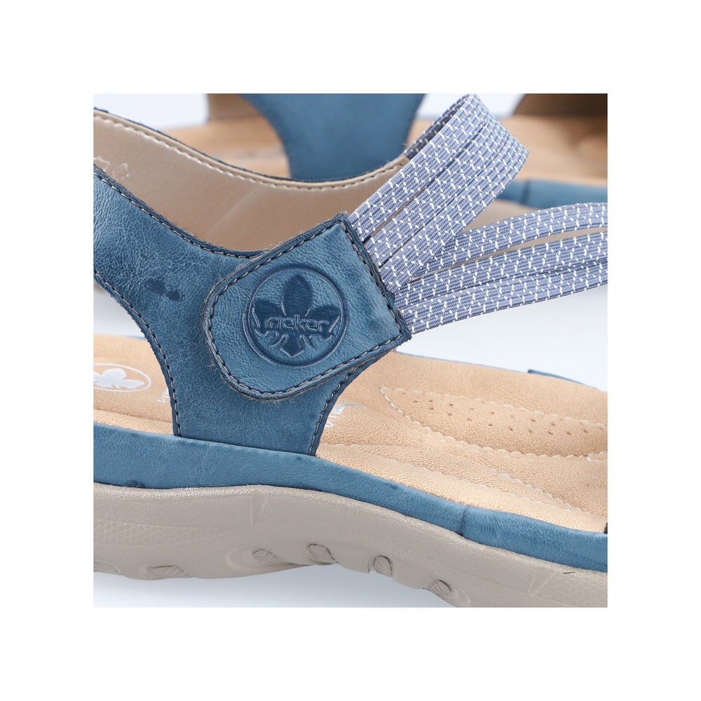 detail Dámské sandály Rieker 64870-14 modrá