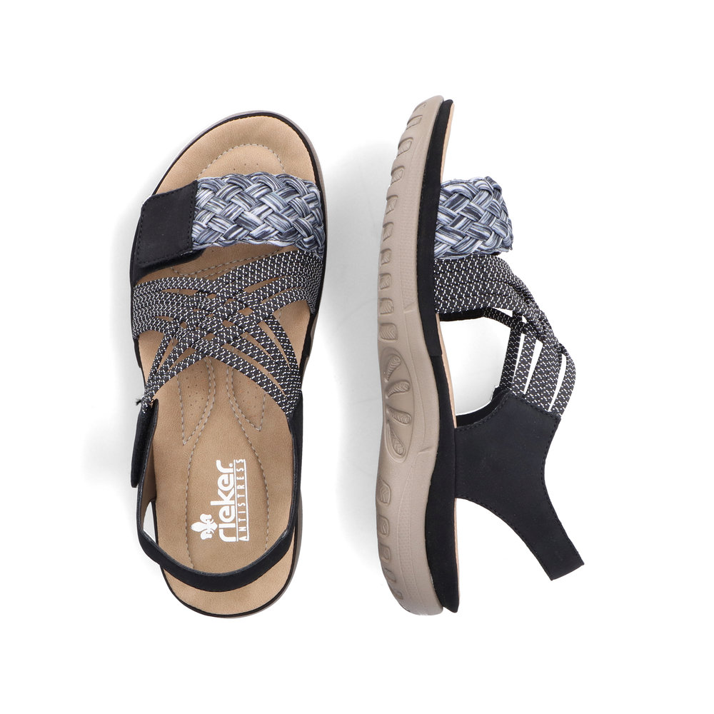 detail Dámské sandály Rieker 64889-00 černá