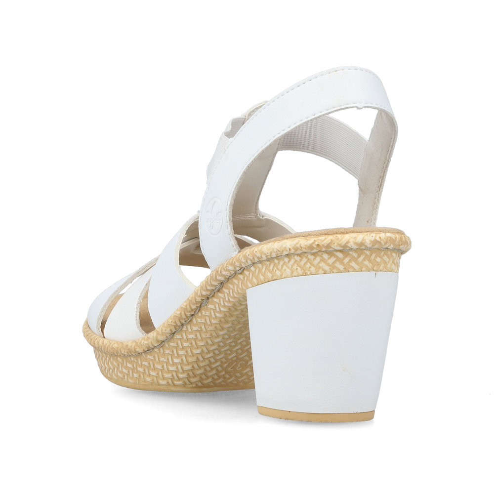 detail Dámské sandály Rieker 665K3-80 bílá