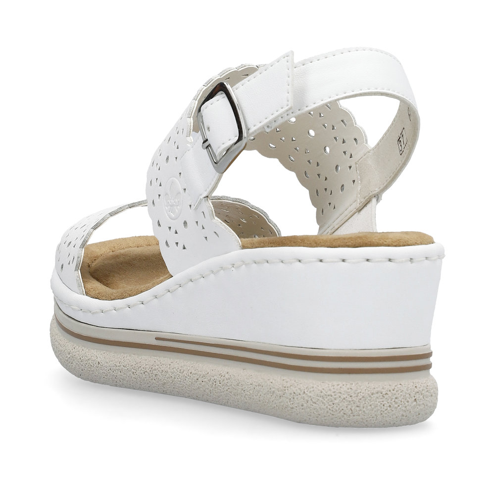 detail Dámské sandály Rieker 67704-80 bílá