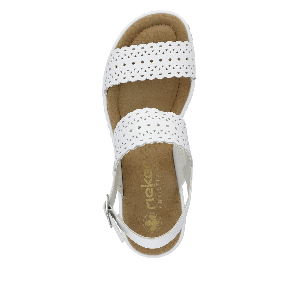 detail Dámské sandály Rieker 67704-80 bílá