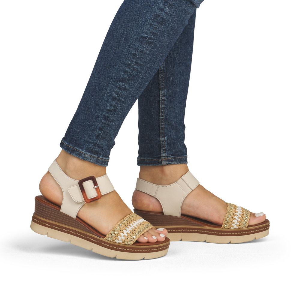 detail Dámské sandály Remonte D2L55-60 béžová