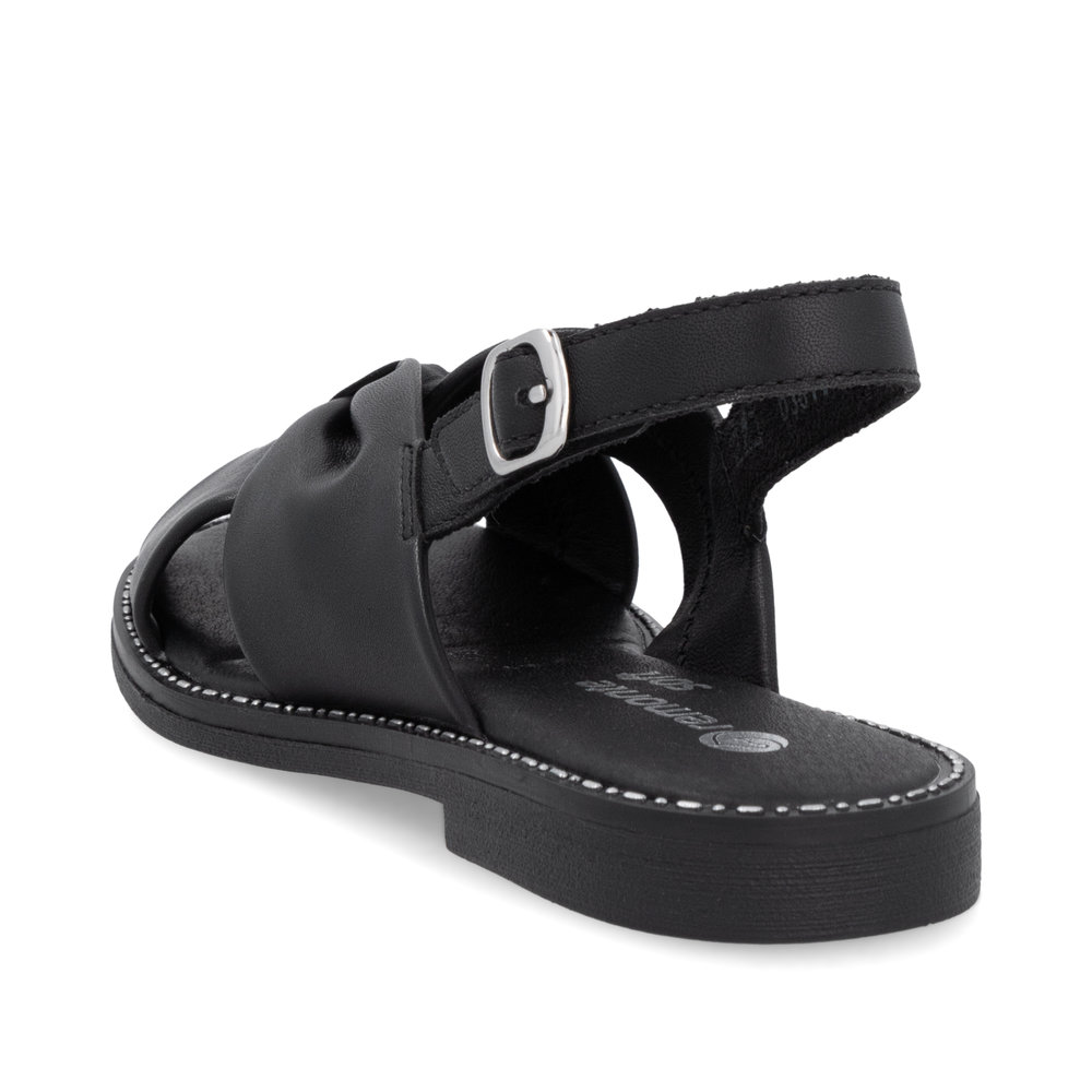 detail Dámské kožené sandály Remonte D3674-00 černá