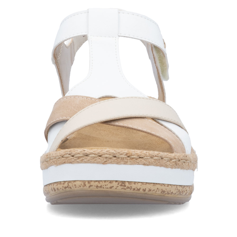 detail Dámské sandály Rieker V0919-80 bílá