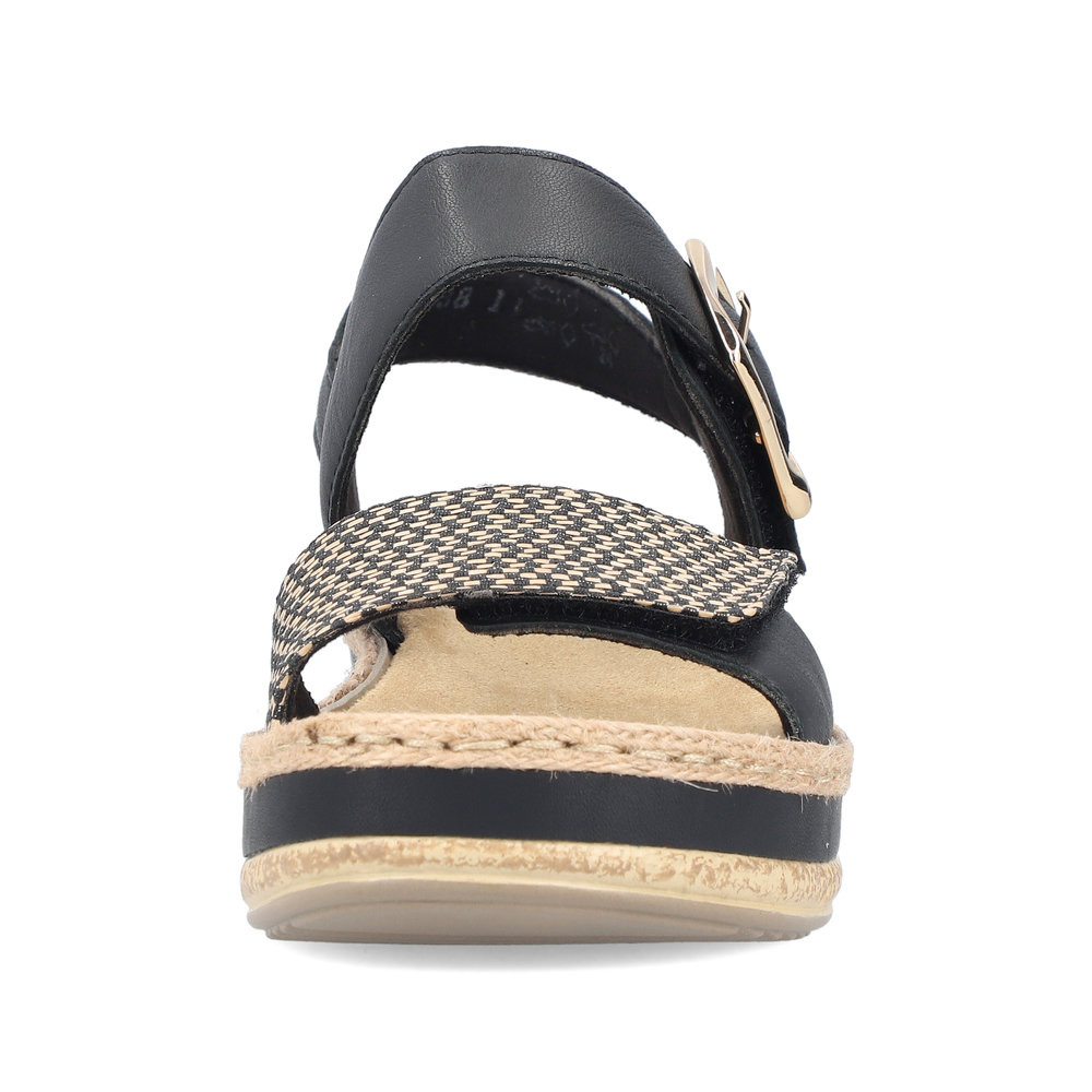 detail Dámské sandály Rieker V0951-00 černá