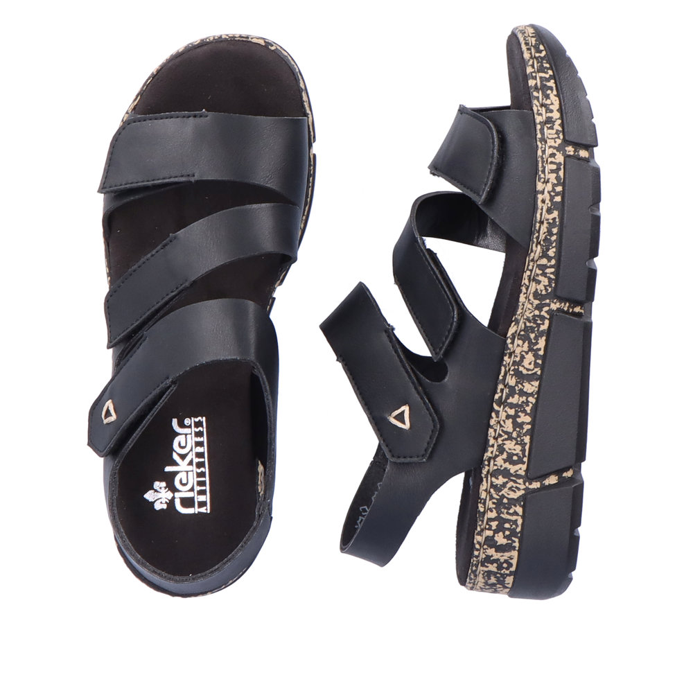 detail Dámské sandály Rieker V2301-00 černá